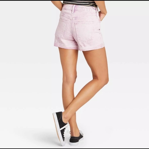NWT Universal Thread Purple Acid Wash Vintage Stretch Denim Shorts Size 2/26 - Picture 2 of 16